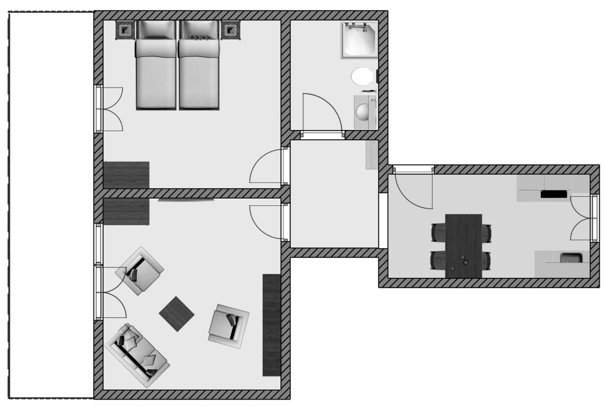 גראצ'ן Chalet Soldanella חדר תמונה